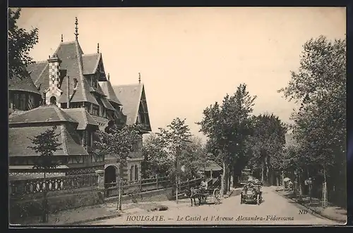 AK Houlgate, Le Castelet, L`Avenue Alexandre Feodorowna