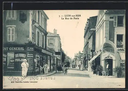 AK Lion-sur-Mer, la Rue de Paris