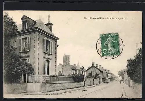 AK Lion-sur-Mer, Rue Carnot