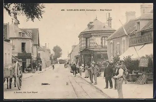 AK Lion-sur-Mer, Rue Carnot