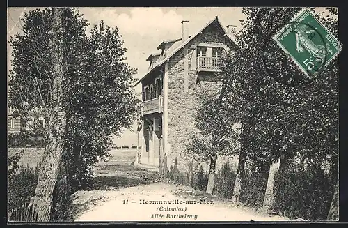 AK Hermanville-sur-Mer, Allée Barthélemy