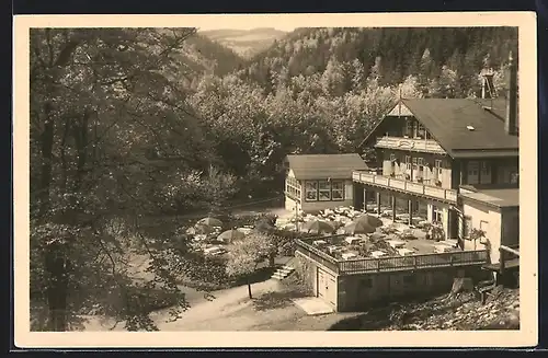 AK Tabarz / Thür. Wald, Gasthaus Schweizerhaus