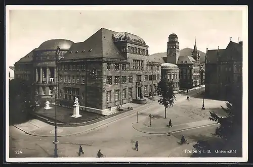 AK Freiburg i. B., Universität aus der Vogelschau