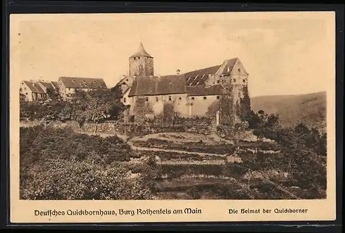 AK Rothenfels am Main, Burg, Deutsches Quickbornhaus