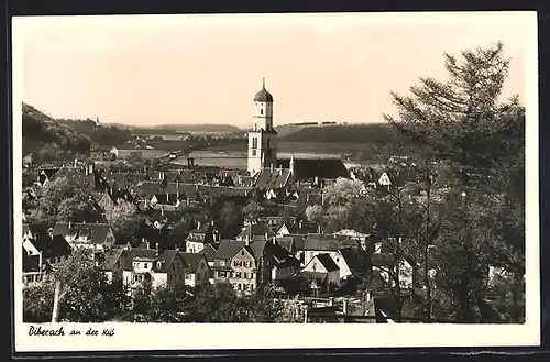 AK Biberach / Riss, Totale mit Kirche