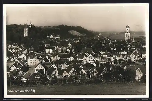 AK Biberach / Riss, Panorama vom Berg aus gesehen