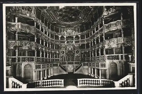 AK Bayreuth, Markgräfl. Opernhaus, Innenansicht