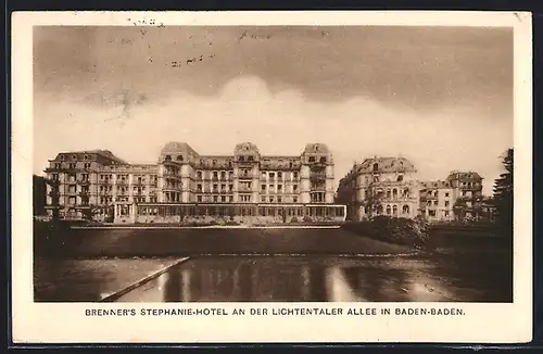 AK Baden-Baden, Brenner`s Stephanie-Hotel an der Lichtentaler Allee