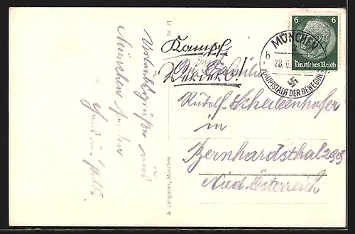 AK München, Deutsches Museum mit neuen Studiengebäuden