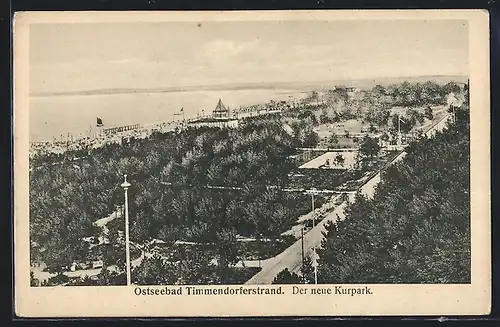 AK Timmendorferstrand / Ostseebad, Neuer Kurpark aus der Luft gesehen