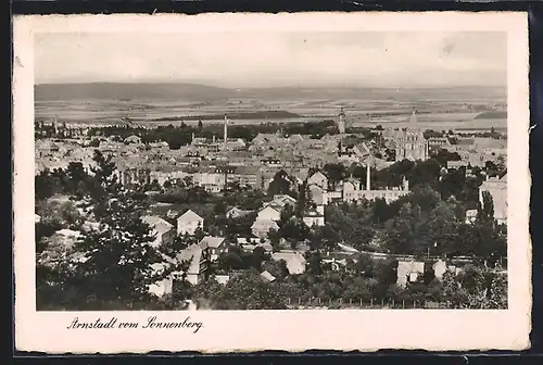 AK Arnstadt, Blick vom Sonnenberg