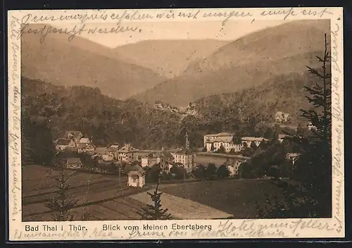 AK Bad Thal i. Thür., Blick vom kleinen Ebertsberg