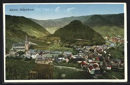 AK Mayschoss / Ahrtal, Panorama mit Kirche