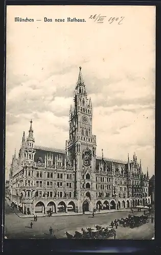 AK München, neues Rathaus