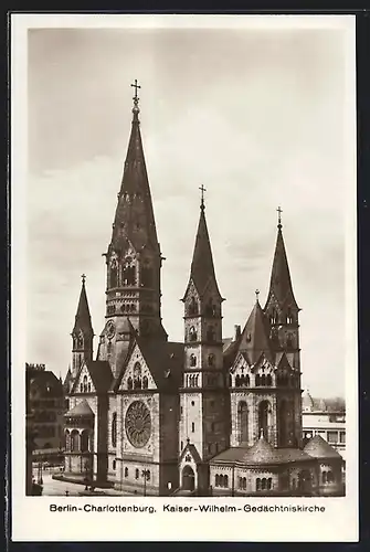 AK Berlin-Charlottenburg, Kaiser-Wilhelm-Gedächtniskirche