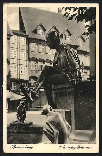 AK Braunschweig, am Eulenspiegelbrunnen