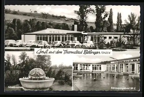 AK Bellingen /Baden, Thermalbad, Trinkbrunnen und Bewegungsbad