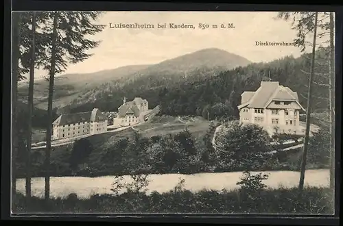 AK Luisenheim b. Kandern, Luisenheim und Direktorwohnung