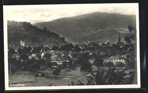 AK Schopfheim, Generalansicht der Ortschaft
