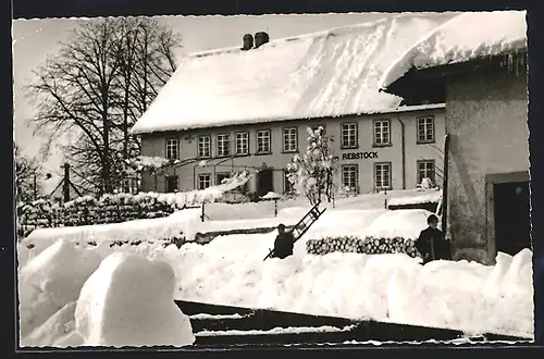 AK Görwihl /Schwarzwald, Gasthaus-Pension Rebstock, Bes. Familie Kaiser