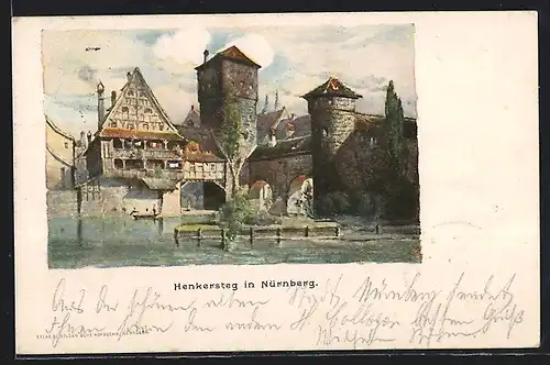 Künstler-AK Nürnberg, Der Henkersteg