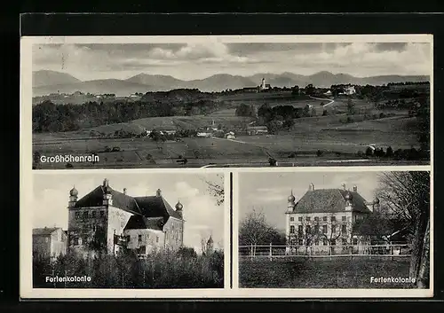 AK Grosshöhenrain, Ferienkolonie, Panoramaansicht des Ortes