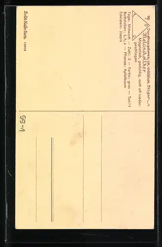 Künstler-AK Sternzeichen Jungfrau, 23. Aug.-22. Sept, Element Erde, Herrscher Merkur, Schattenbild