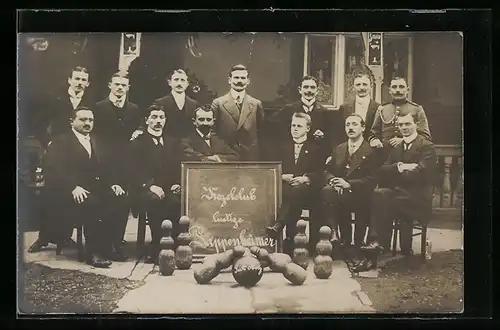AK Die Mitglieder des Kegelclubs lustige Pappenheimer