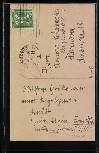 Künstler-AK Herr beim Kegeln nimmt so sehr Anlauf das die Taschenuhr fliegt