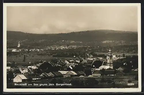 AK Neusiedl am See, Panoramablick gegen Jois