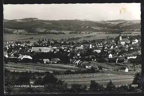 AK Pinkafeld, Panoramablick auf den Ort