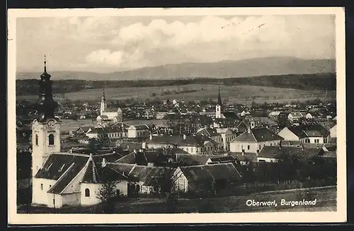 AK Oberwart, Teilansicht mit Kirche