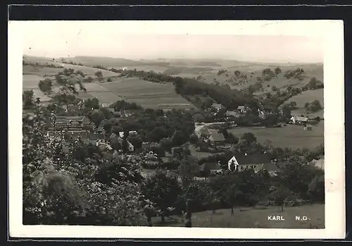 AK Karl, Panoramablick auf den Ort