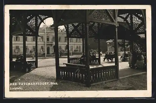 AK Bad Tatzmannsdorf, Kurplatz