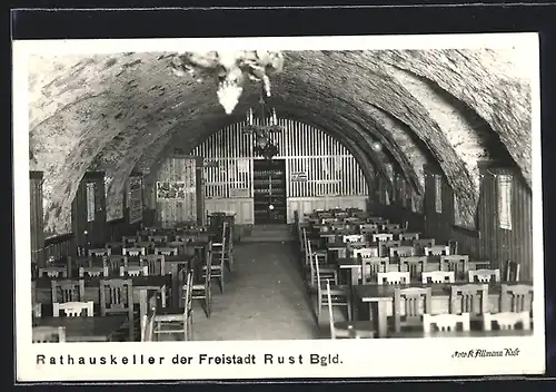 AK Rust, Rathauskeller, Innenansicht