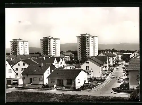 AK Rastatt i. B., Hochhäuser an der Danziger Strasse