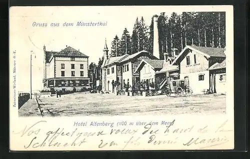 AK Altenberg, Hotel am Waldrand