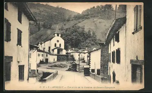 AK Arneguy, Vue prise de la Caserne de Douane Espagnole