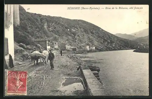 AK Béhobie, Rives de la Bidassoa, Côté francais