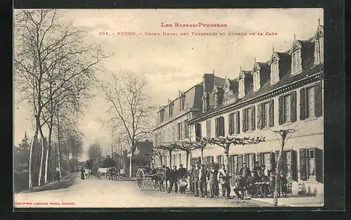 AK Puyoo, Grand Hotel des Voyageurs et Avenue de la Gare