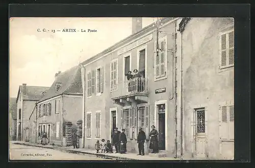 AK Artix, La Poste, Ansicht vom Postamt