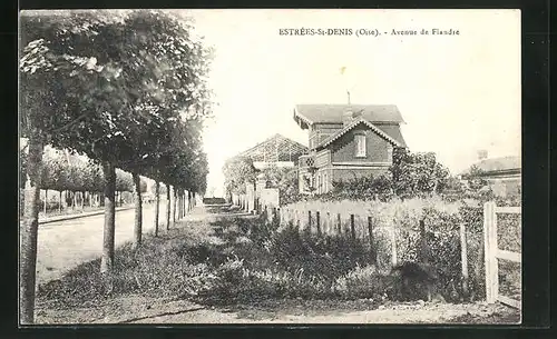 AK Estrées-St-Denis, Avenue de Flandre, Ortspartie