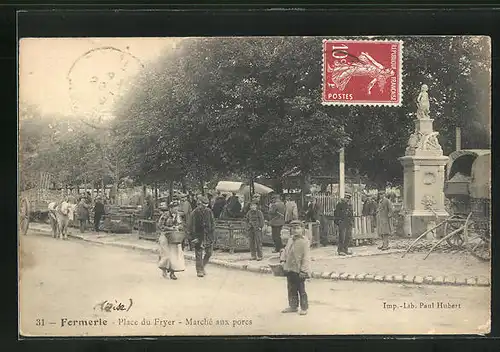 AK Formerie, Place du Fryer - Marchè aux pores