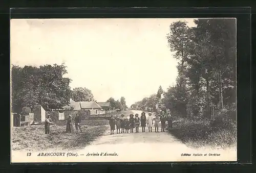 AK Abancourt, Arrivèe d`Aumale, Strassenpartie