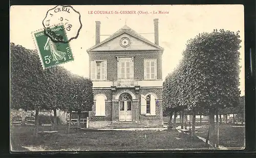 AK Le Coudray-Saint-Germer, La Mairie