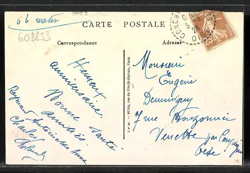 AK Conchy-les-Pots, La Mairie et les Ècoles
