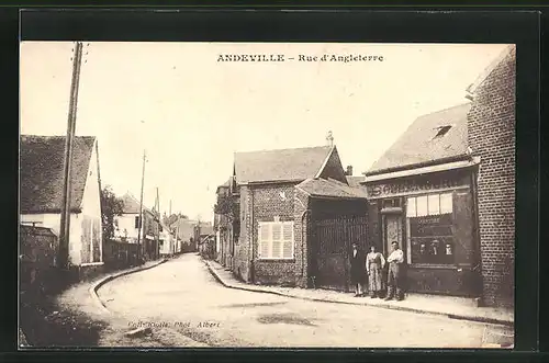 AK Andeville, Rue d`Angleterre