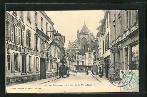 AK Beauvais, La Rue de la Manufacture