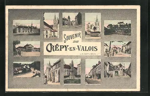 AK Crépy-en-Valois, Diverse Ansichtskartenmotive