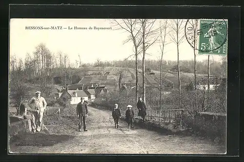 AK Ressons-sur-Matz, Le Hameau de Bayencourt